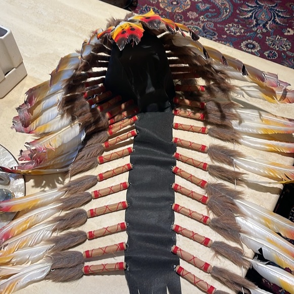 Handmade feather,Headdress Ethnic American Indian main image 6